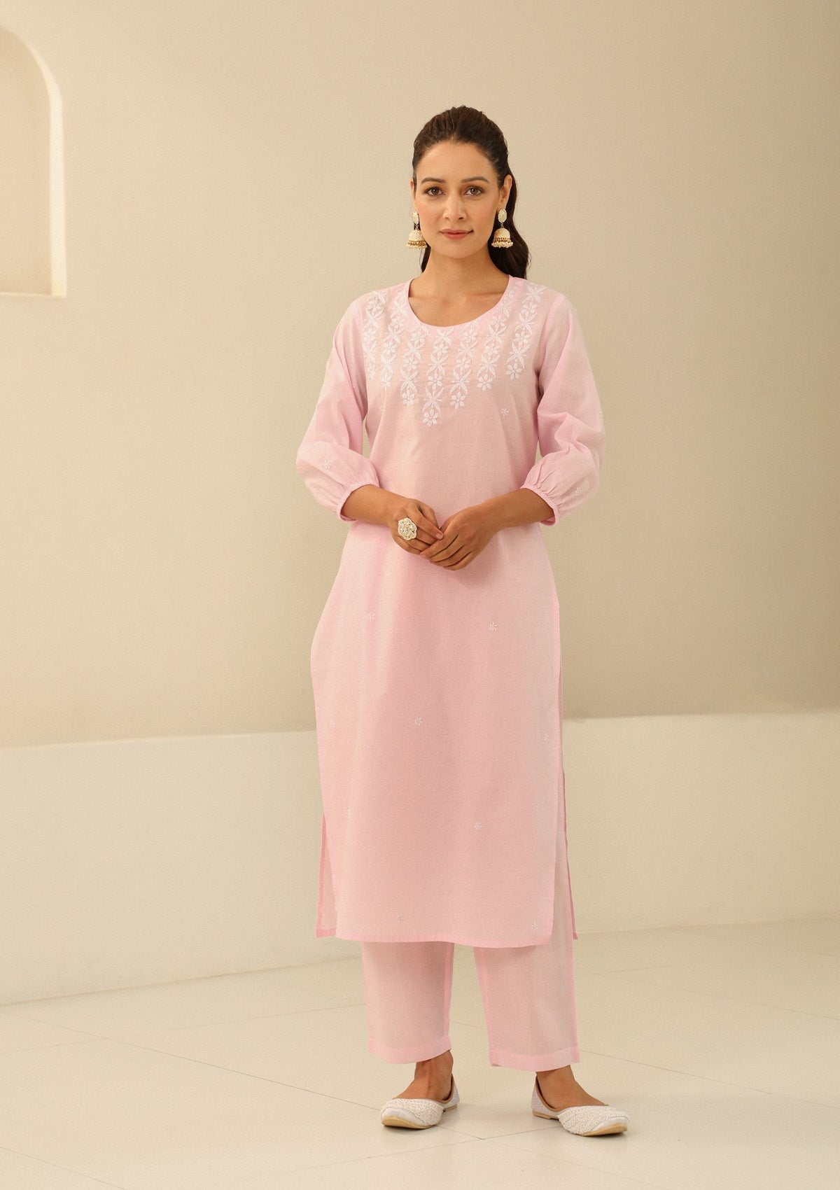 Timeless Mulmul Angrakha Afghani Set